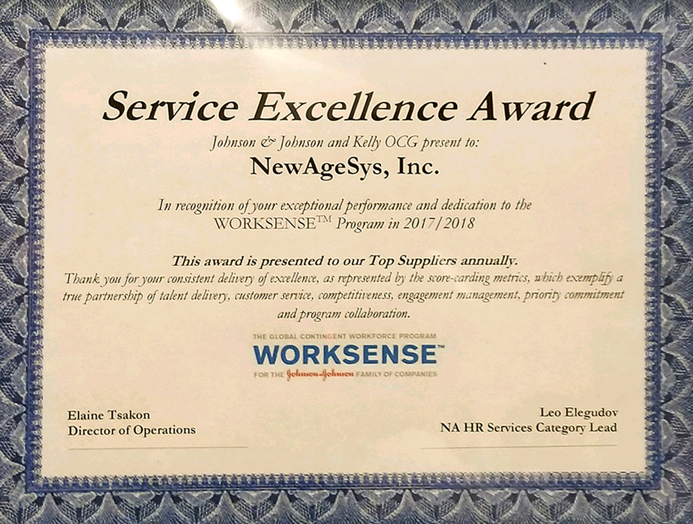 Service Excellence Award